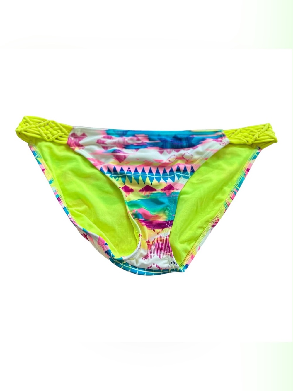 Gossip Neon Yellow & Multi-Color Bikini Bottom